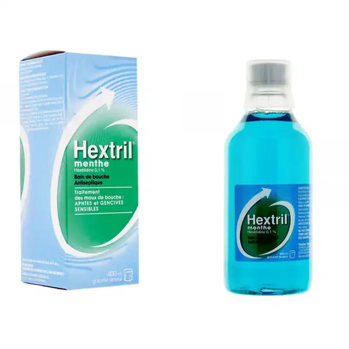 HEXTRIL MENTHE BAIN DE BOUCHE ANTISEPTIQUE 400ML