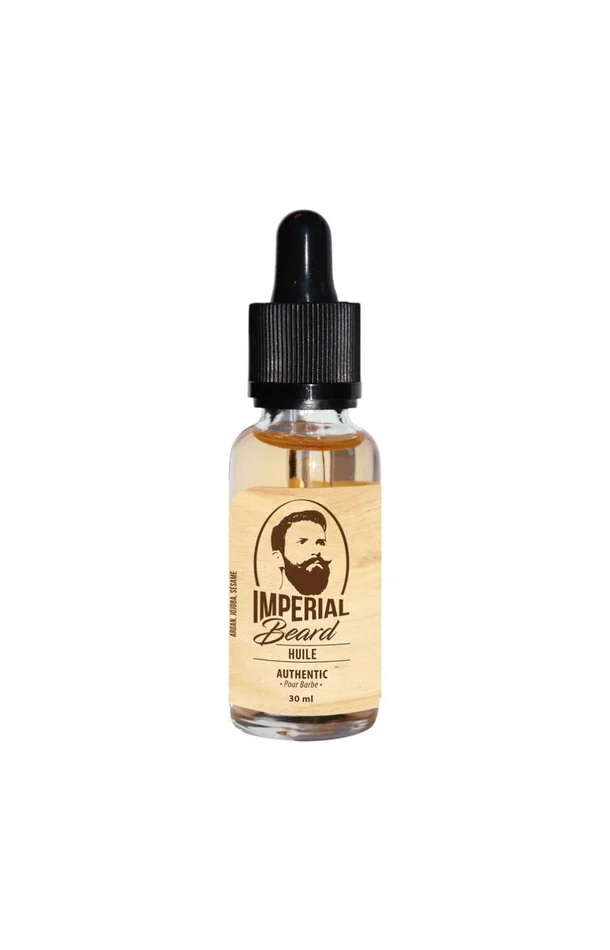 Huile à barbe – Authentic – Argan, olive & noyau d’abricot – 30 ml