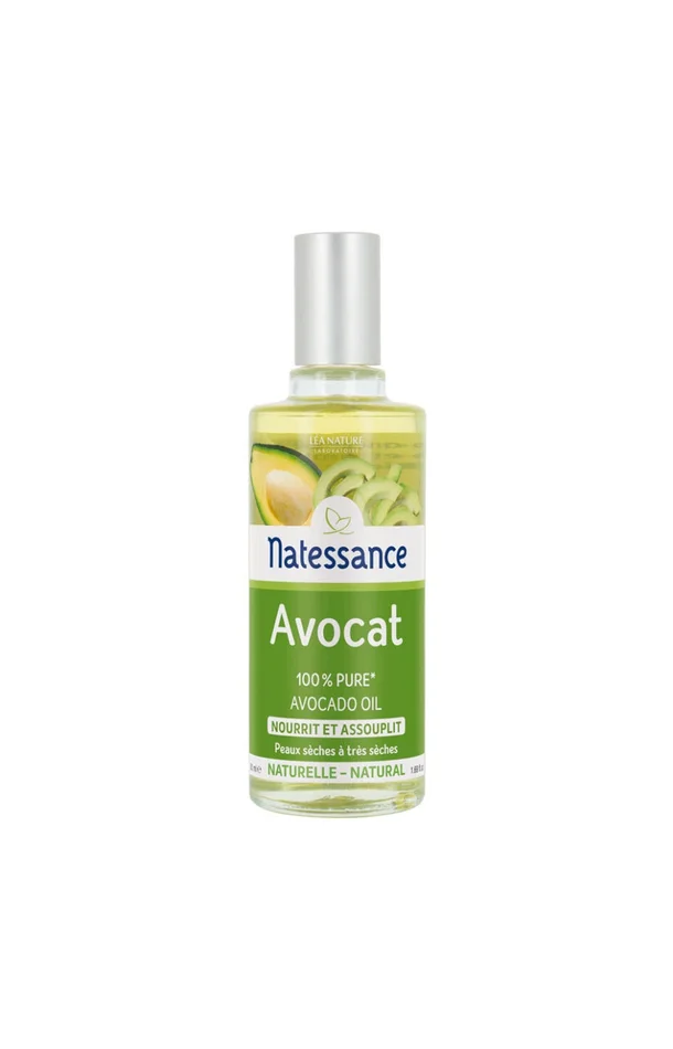 Huile d’avocat 100% pure – Peaux sèches à très sèches – 50 ml