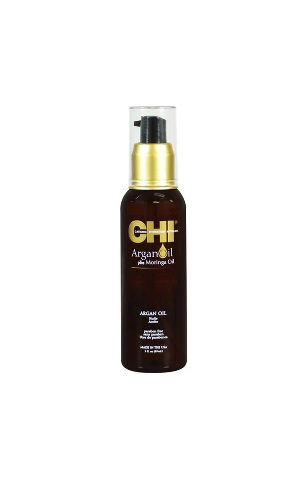Huile d’argan & de moringa – Cheveux secs & abîmés – 90 ml