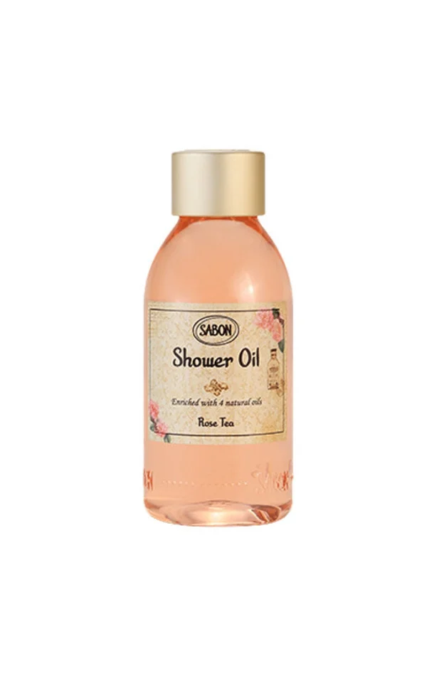 Huile de douche – Rose & thé – 100 ml