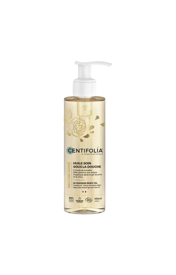 Huile de douche bio – Nectar doré – 195 ml