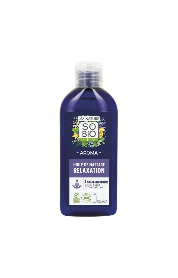Huile de massage anti-stress – 7 huiles essentielles bio – 100 ml