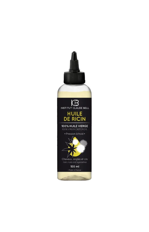 Huile de ricin pressée à froid – 100% vierge – Cheveux, ongles & cils – 100 ml