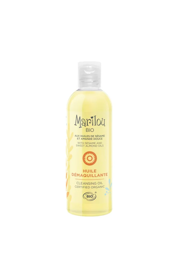 Huile démaquillante bio – Huiles de sésame & amande douce – Visage – 100 ml