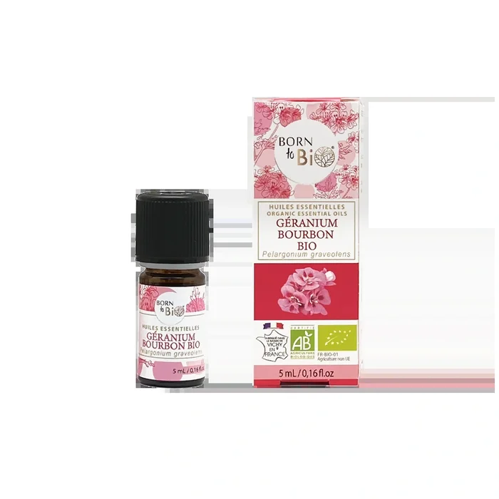 Huile essentielle Géranium Bourbon Certifiée Bio