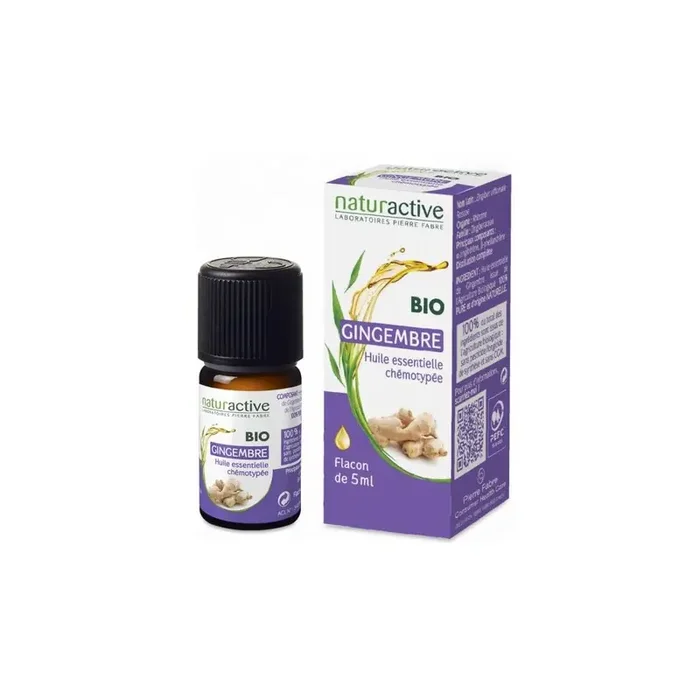 HUILE ESSENTIELLE GINGEMBRE BIO 5ML NATURACTIVE