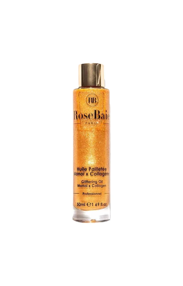 Huile pailletée – Collagène & monoï – Corps & cheveux – 50 ml