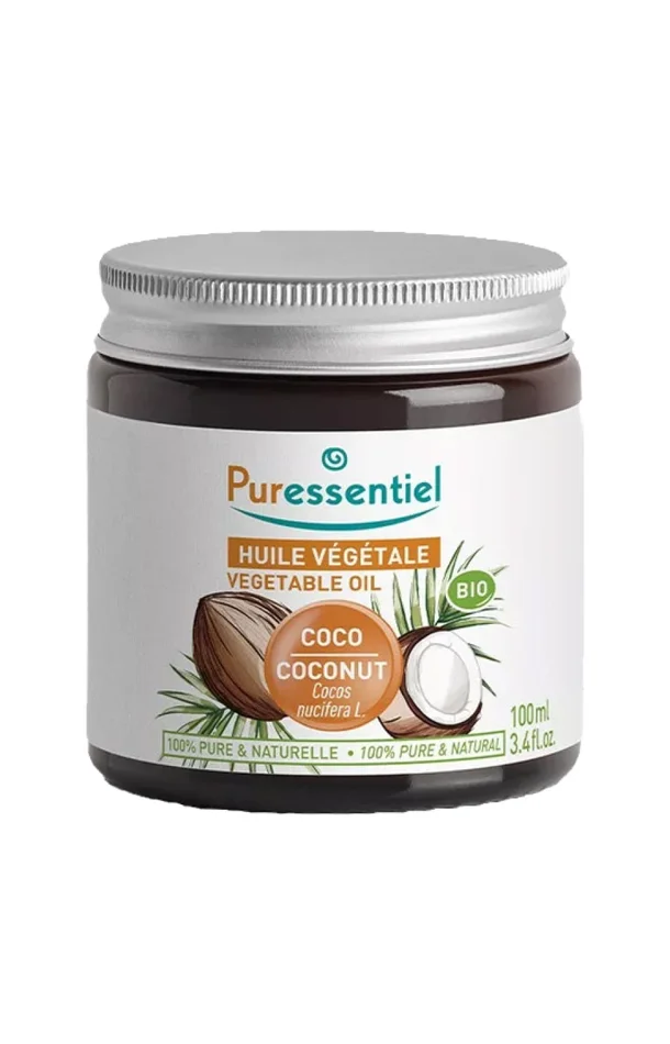 Huile végétale bio – Coco – Cheveux & corps – 100 ml