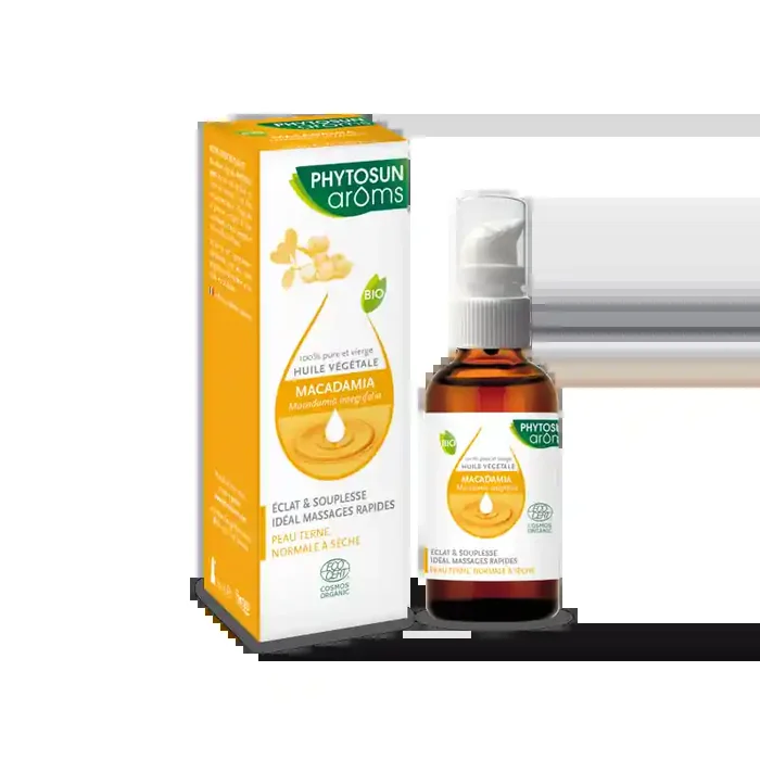 HUILE VEGETALE MACADAMIA BIO 50ML PHYTOSUN AROMS