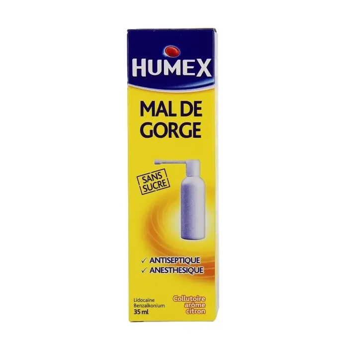 Humex Mal de Gorge collutoire flacon pressurise 35ml