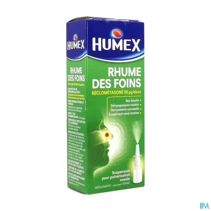 Humex rhume des foins beclometasone 50mcg/d suspension nasale 100d