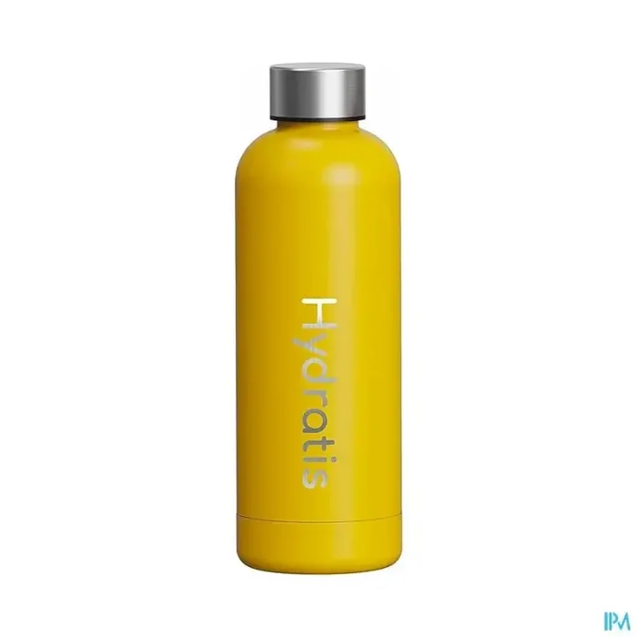 Hydratis gourde inox jaune 500ml