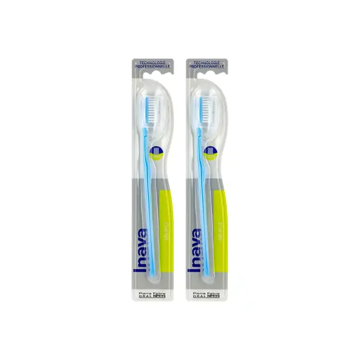 Inava 20/100 brosse a dents souple duo