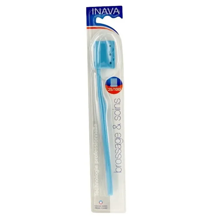 Inava brosse a dents 25/100 brins mi-durs