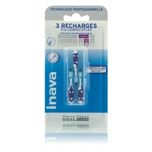 INAVA BROSSETTE INTERDENTAIRE Recharge Violette 1.8mm – 3 Brossettes