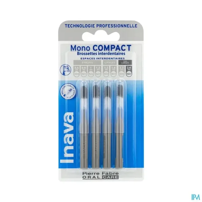 Inava mono compact brossette grise x4