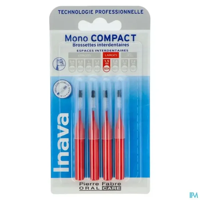Inava mono compact brossette rouge x4
