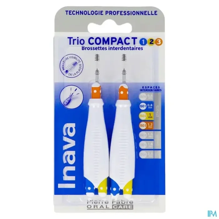 Inava trio compact brossette 1/2/3 manche 2 + tete 6