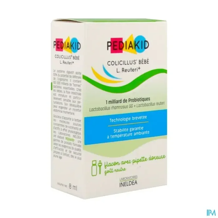Ineldea pediakid colicillus bébé l reuteri+ gouttes neutre 8ml