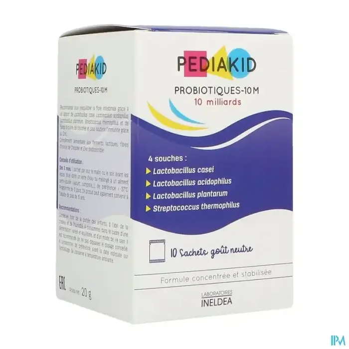 Ineldea pediakid probiotiques 10 milliards sachet 10