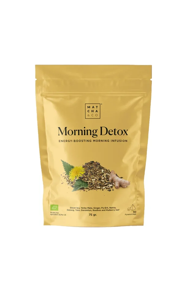 Infusion – Morning Detox – Thé vert & gingembre – 30 sachets