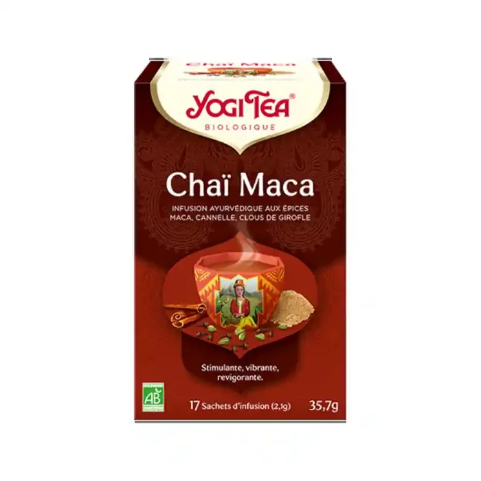 INFUSION CHAÏ MACA BIO 17 SACHETS YOGI TEA