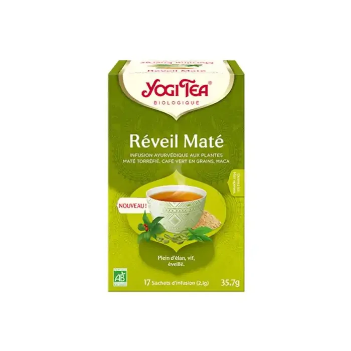 INFUSION REVEIL MATÉ BIO 17 SACHETS YOGI TEA