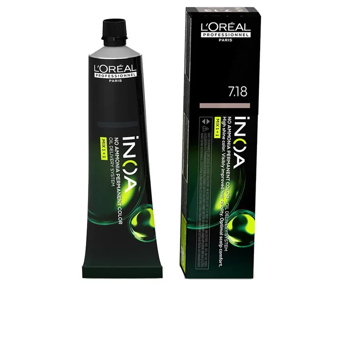 INOA colore permanente senza ammoniaca #7.18 60 gr