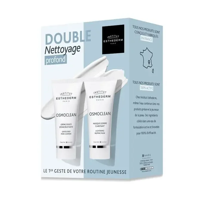 Institut Esthederm OSMOCLEAN – Crème Douce Désincrustante 75ml + Masque Gomme Clarifiant 75ml