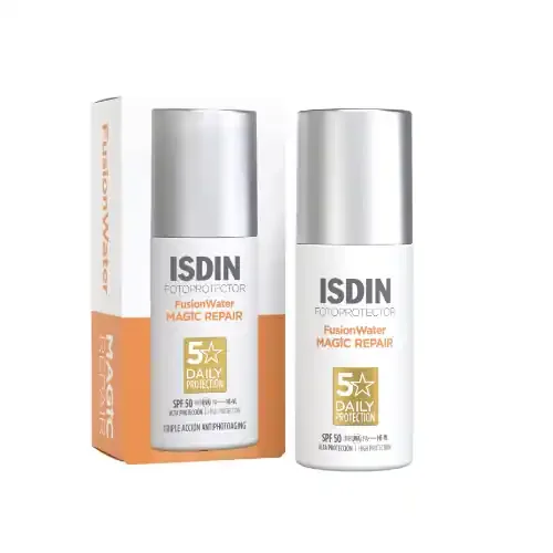 Isdin Crème solaire anti-âge pour le visage, intensément hydratante et ultra-légère.