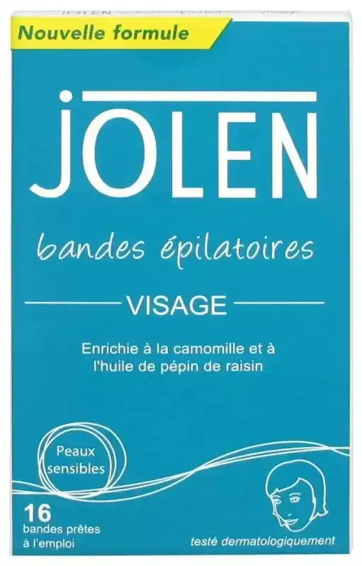 Jolen Bandes Épilatoires – Visage X16 –