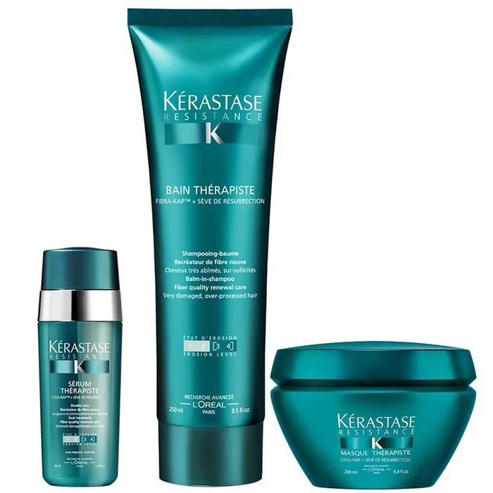 Kérastase Resistance Therapiste trio shampooing (250ml), masque (200ml) et sérum (30ml)