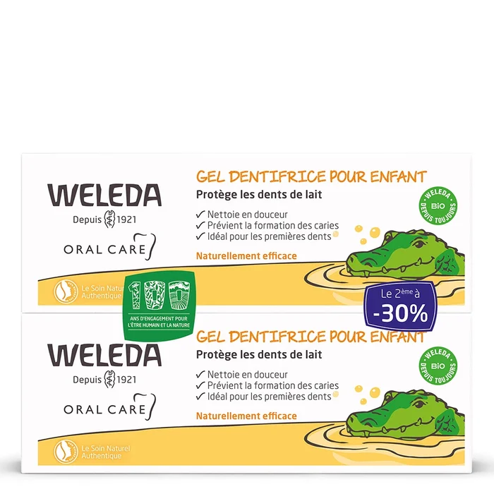 Kids – Soin Bucco-Dentaire Gel Dentifrice Lot de 2 x 50ml