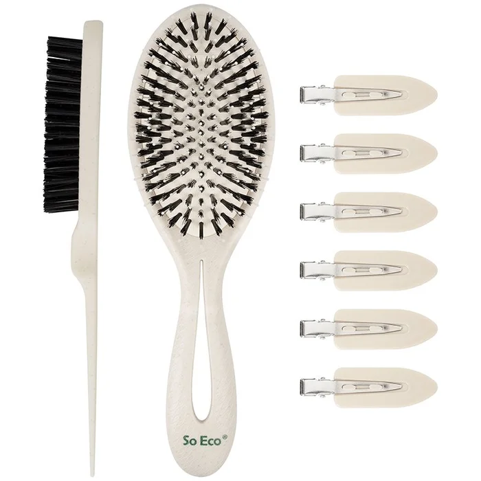 Kit accessoires cheveux – Brosses & pinces – 8 produits
