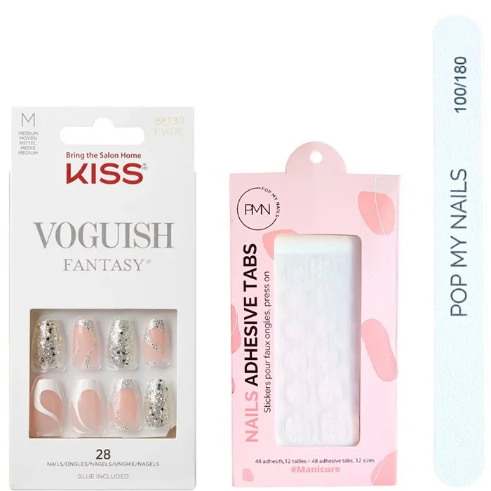Kit de faux ongles – Kiss Products – Fashspiration – 28 capsules