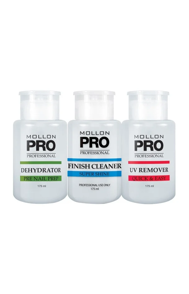 Kit soins manucure semi-permanente – 3 x 175 ml