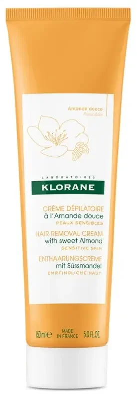 Klorane – Crème Dépilatoire à l‘Amande Douce – Peaux Sensibles 150 ml