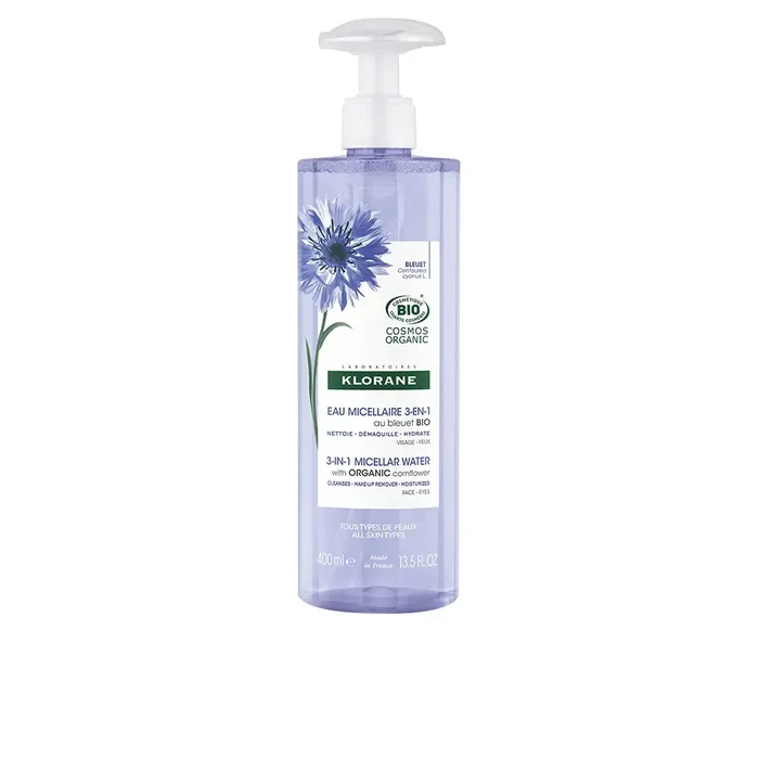 Klorane ACIANO BIO agua micelar desmaquillante