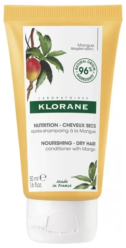 Klorane Après-Shampoing à la Mangue – Cheveux Secs – Nourrissant 50 ml