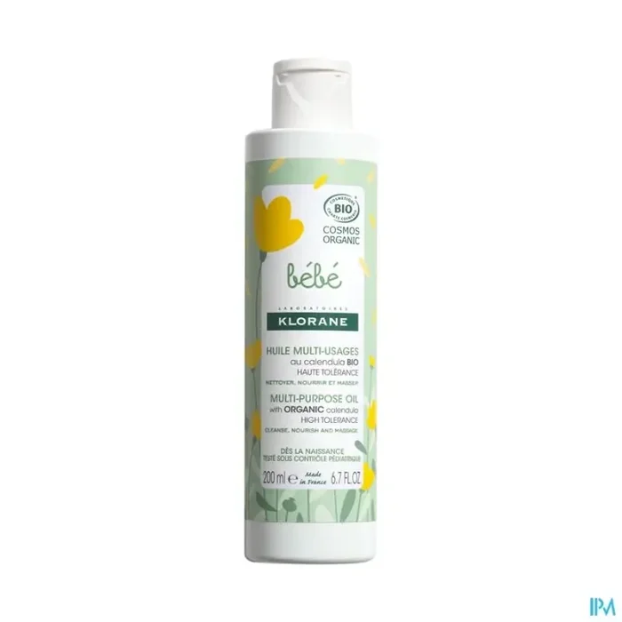 Klorane bébé huile multiusages bio 200ml