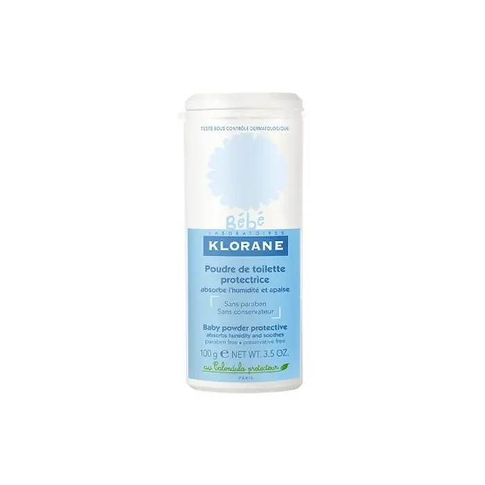 Klorane bebe poudre de toilette protectrice 100g