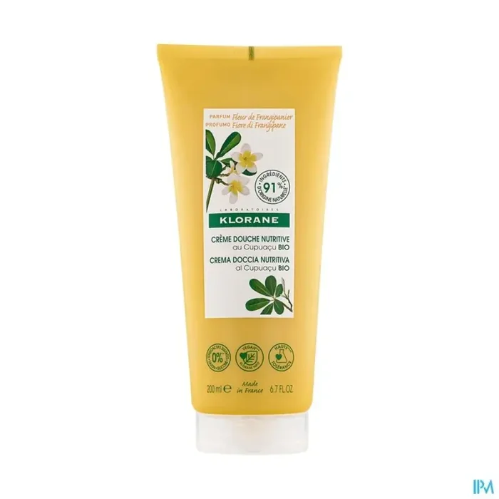 Klorane crème de douche nutritive fleur de frangipanier 200ml