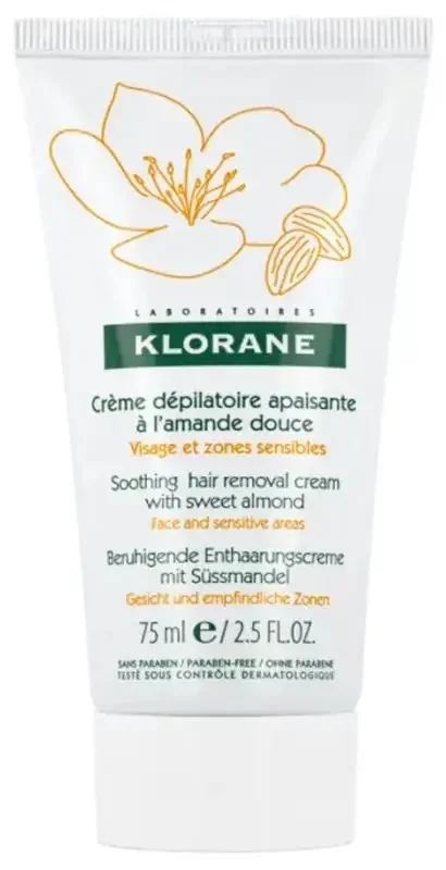 Klorane Crème Dépilatoire Apaisante à l‘Amande Douce 75 ml