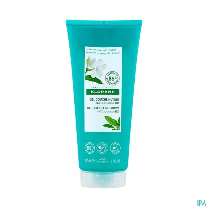 Klorane gel douche nutritif eau de tiare 200ml