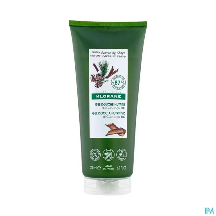 Klorane gel douche nutritif ecorce de cedre 200ml