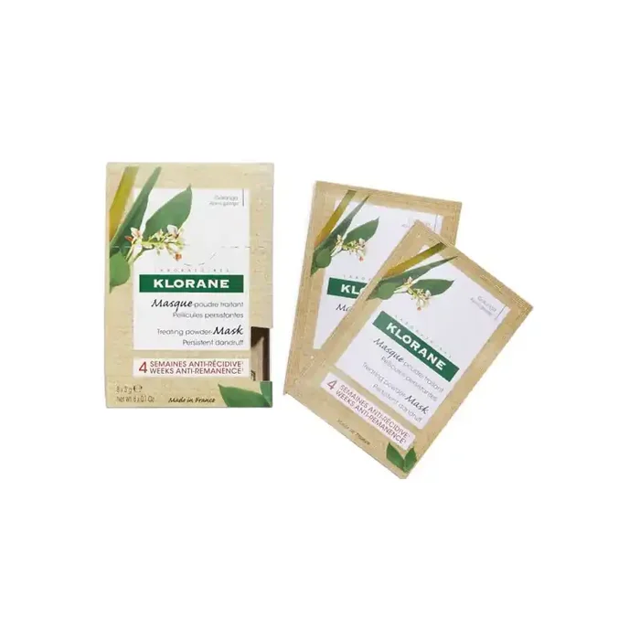 Klorane masque poudre traitant au Galanga 8 sachets 3gr