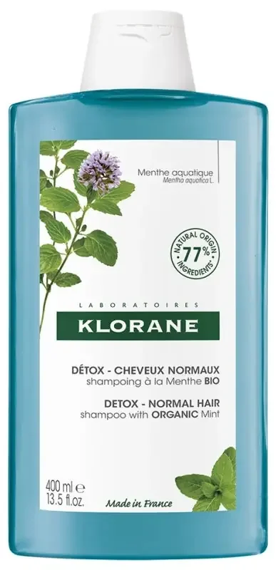 Klorane Menthe Aquatique Bio Shampooing 400 ml