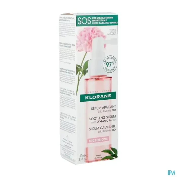 Klorane serum sos apaisant à la pivoine bio 100ml