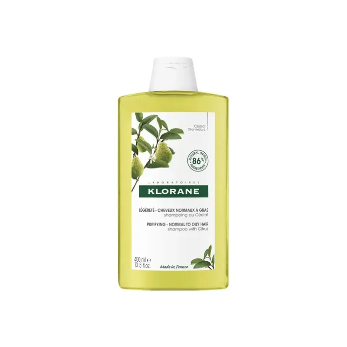 Klorane shampoing au Cedrat cheveux normaux a gras 400ml